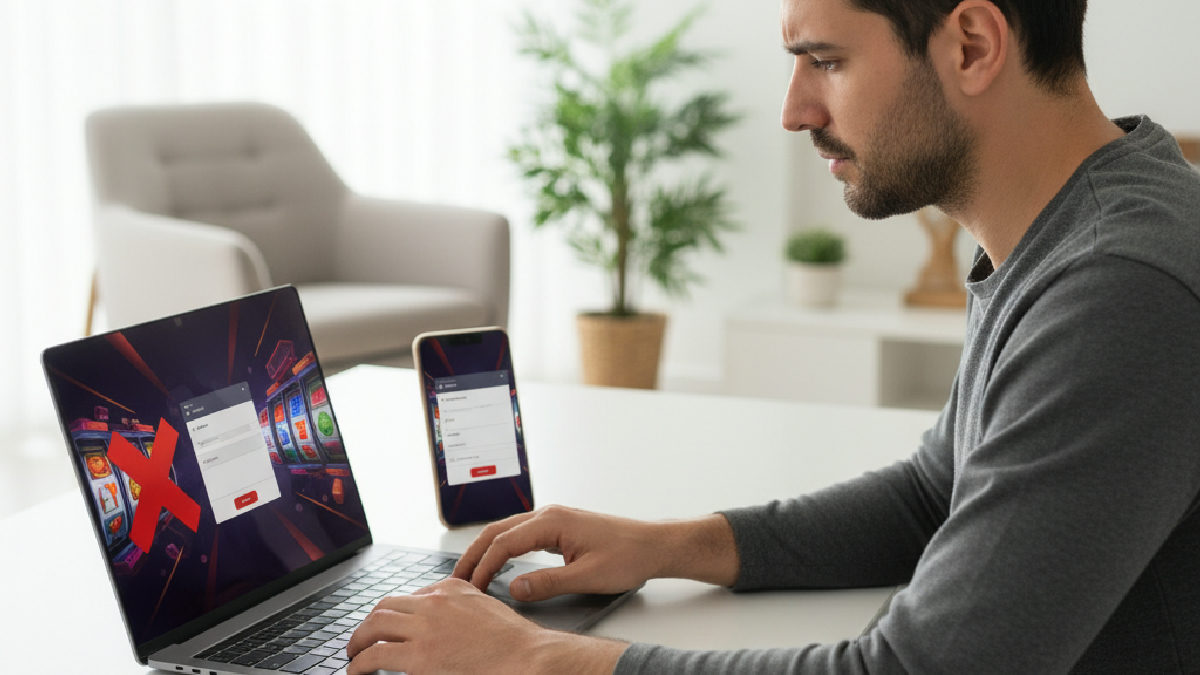 Online casino sitesine erişim sorunu yaşayan bir kişinin yaşadığı deneyim.