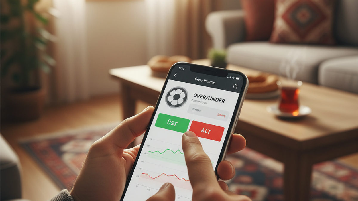 Discount Casino mobil uygulamasında üst alt bahisleri için güvenli erişim ekranı.