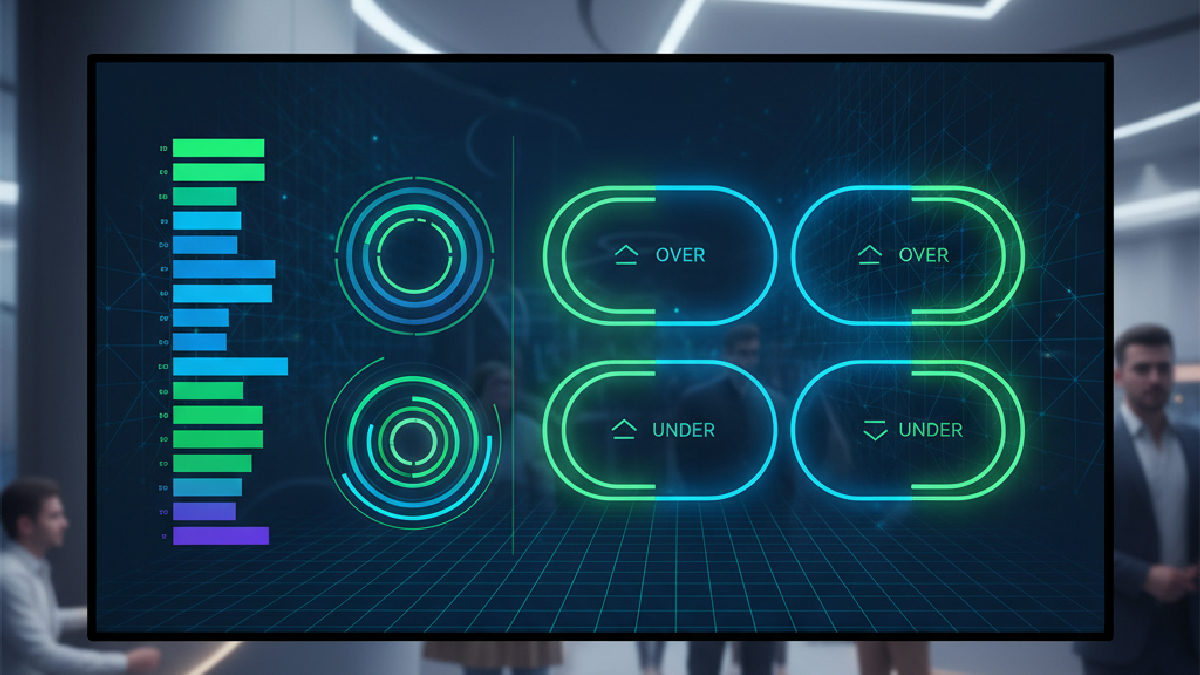 Discount Casino üst alt bahisleri için stratejik analiz yapılan dijital bir ekran.